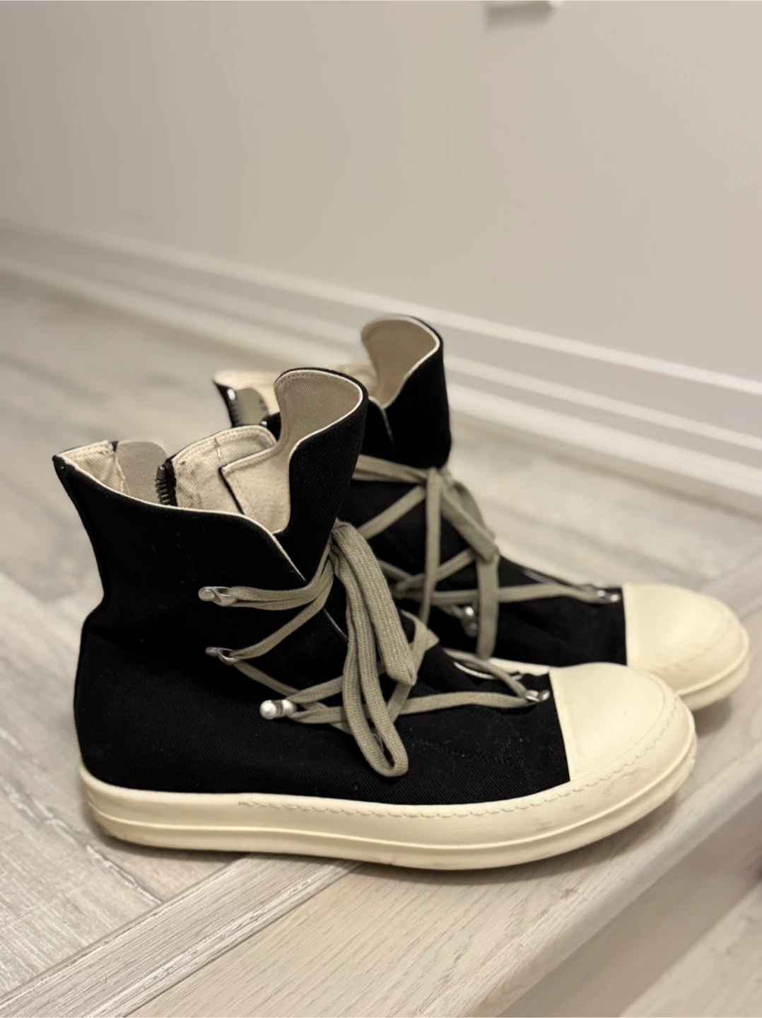 Rick Owens DRKSHDW Ramones High Top Sneakers - photo 3