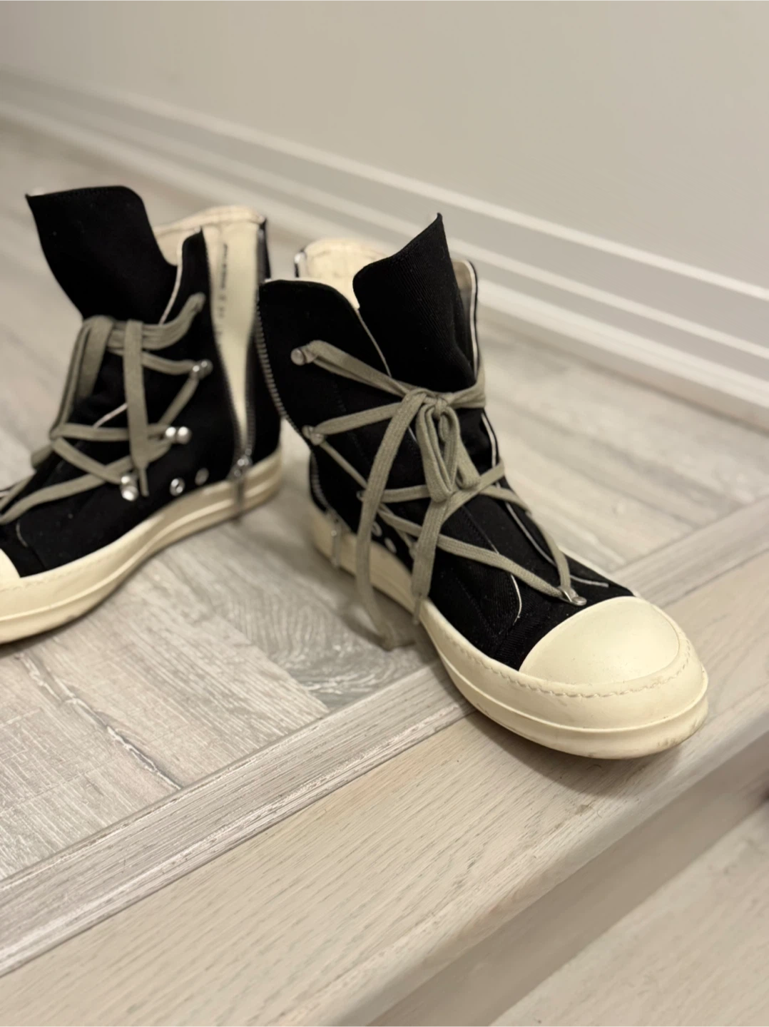 Rick Owens DRKSHDW Ramones High Top Sneakers - photo 2