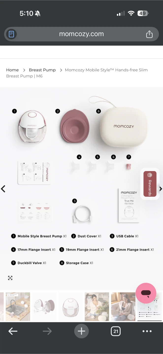 Momcozy Mobile Style Hands-Free Breast Pump M9 - photo 2