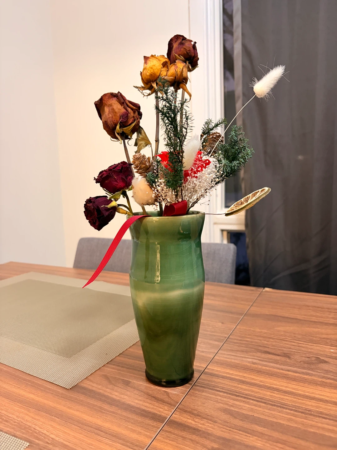 Handmade Green Ceramic Glazed Vase