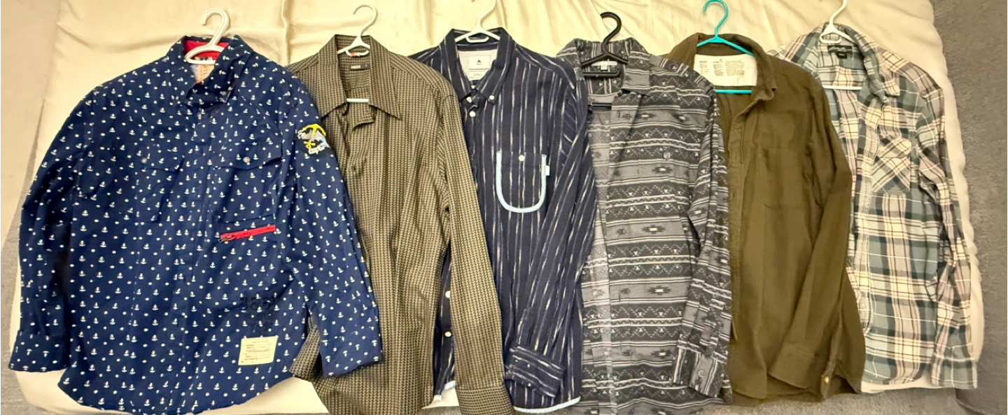 Men's Assorted Shirts (6)