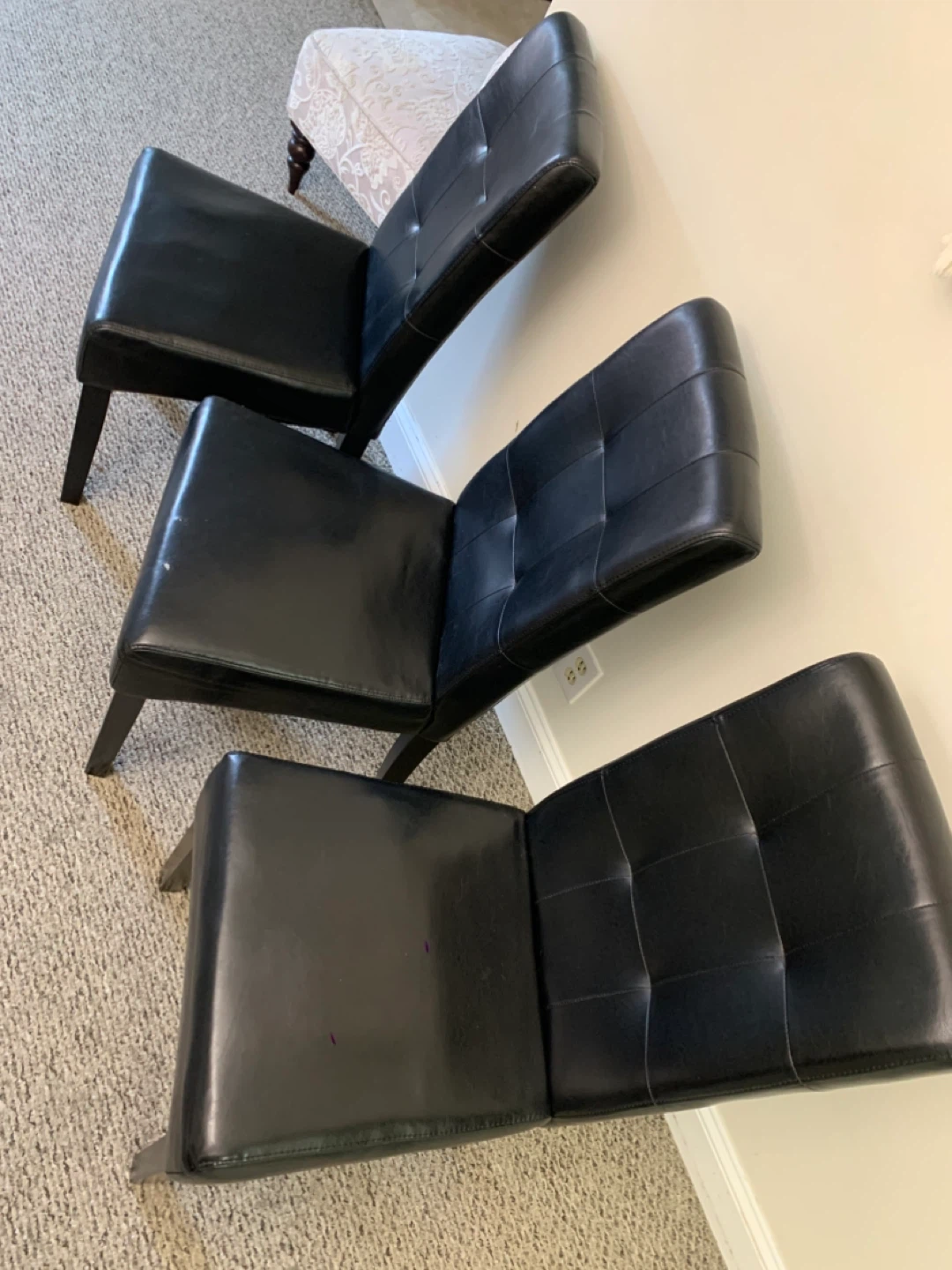 Dining Chairs - Set of 3 Black - Furniture - photo 3