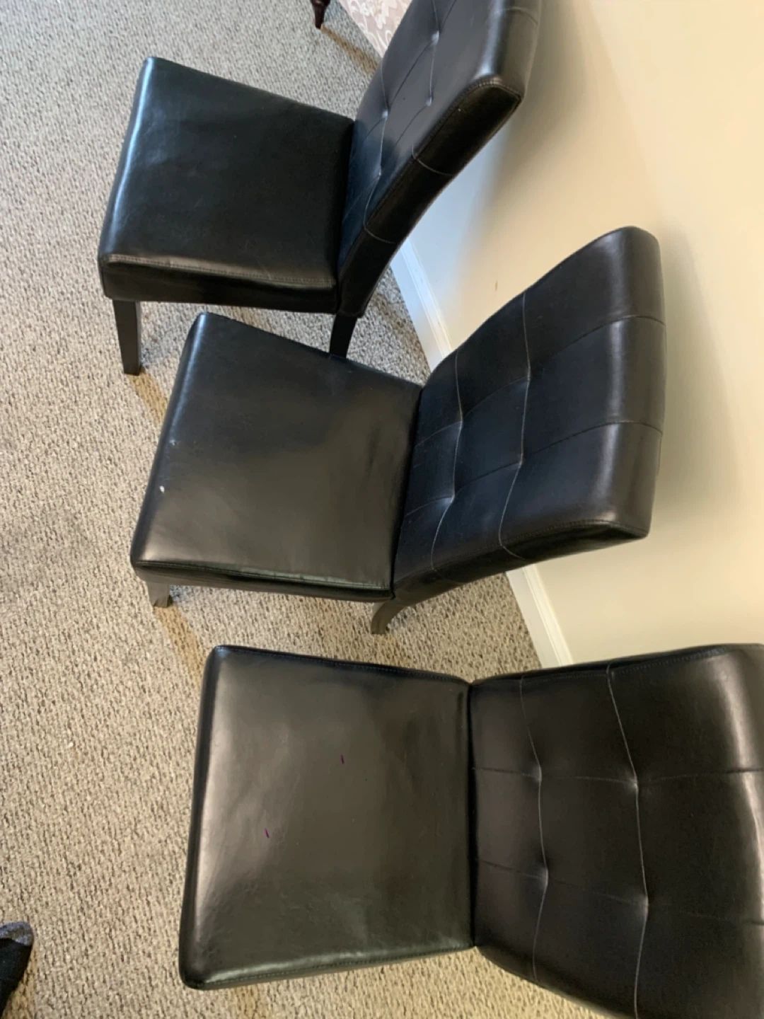 Dining Chairs - Set of 3 Black - Furniture - photo 5