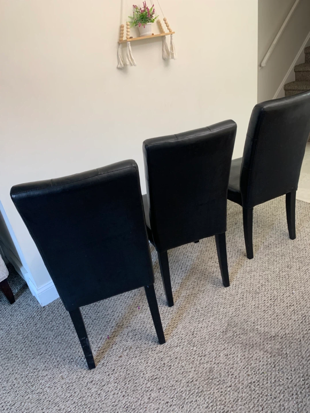 Dining Chairs - Set of 3 Black - Furniture - photo 4
