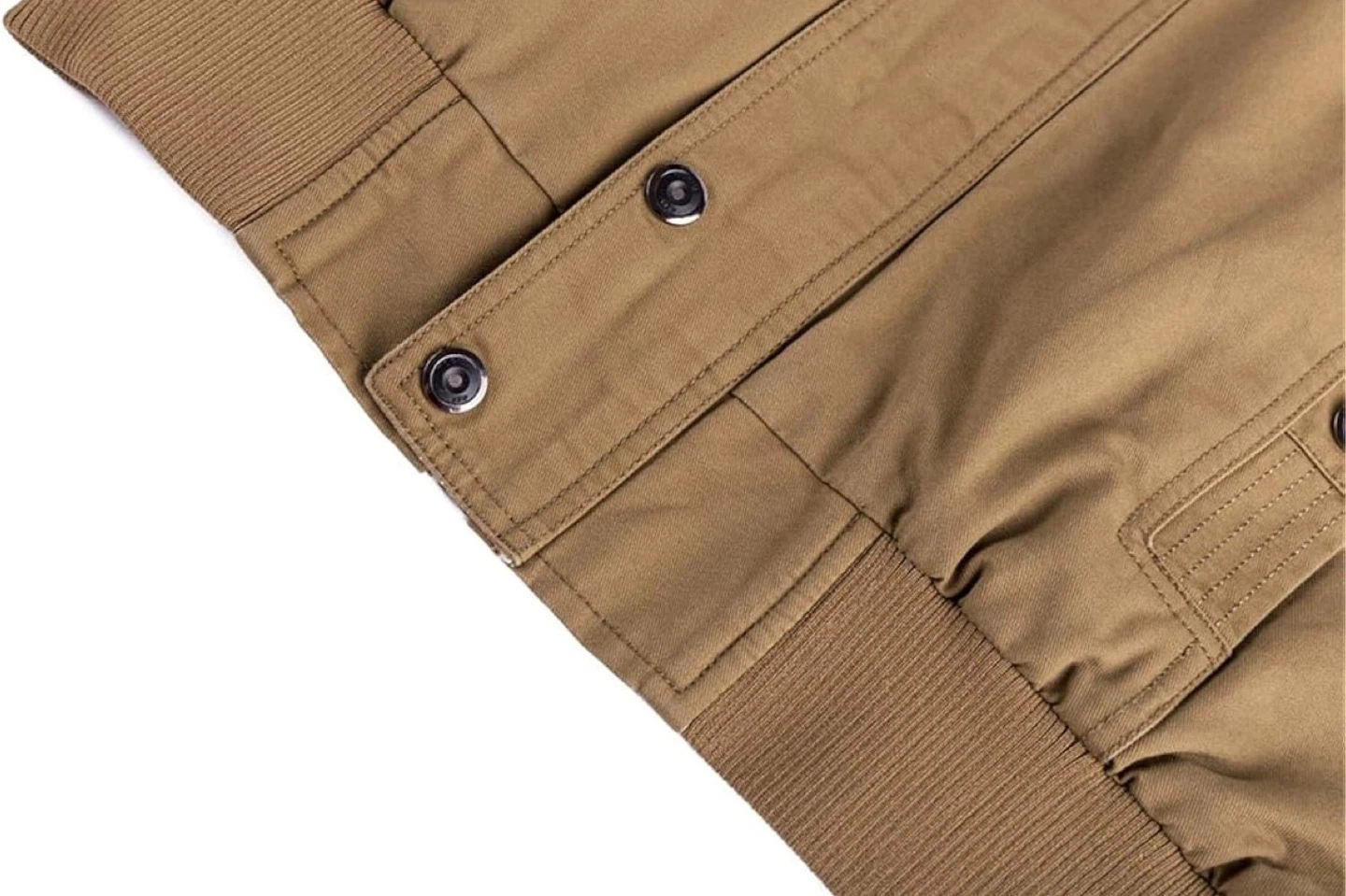 NEW! Brown Military Style Bomber Multi-Pocket Jacket - photo 4