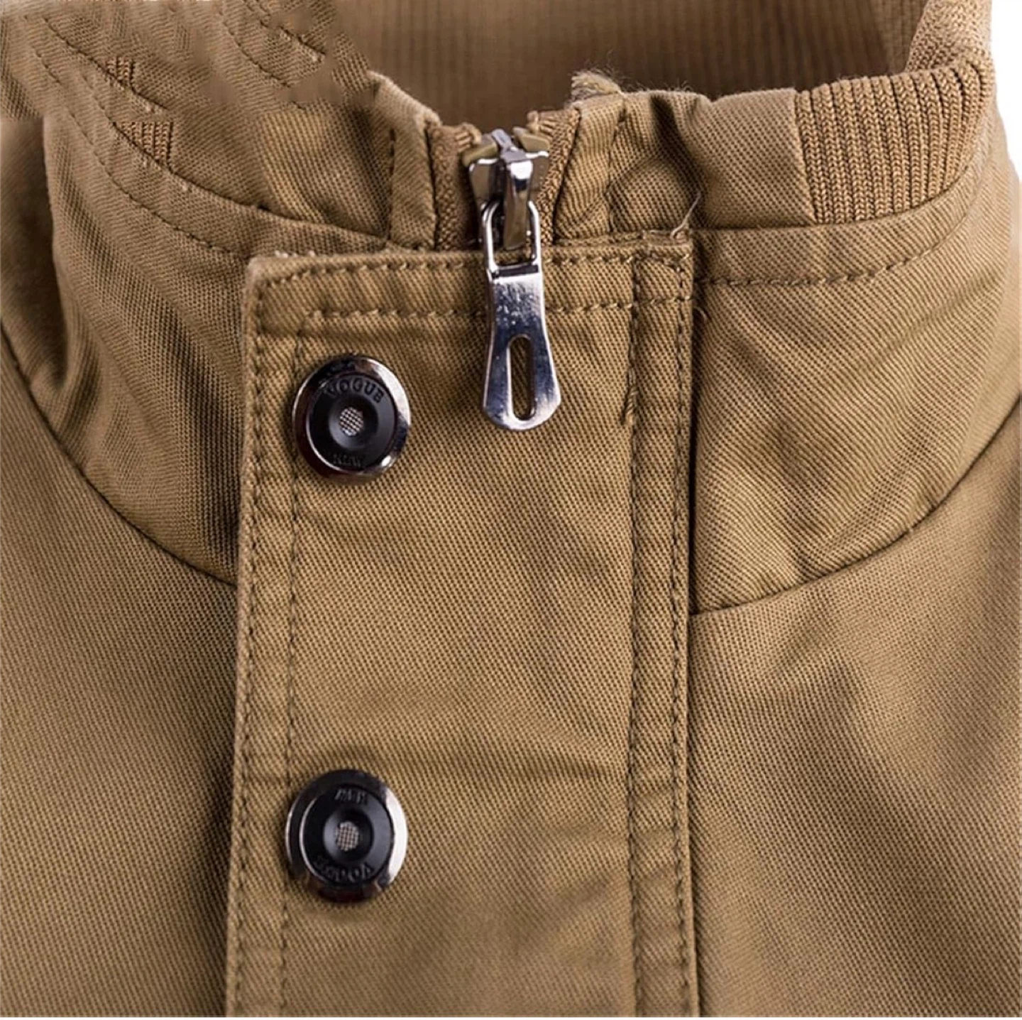 NEW! Brown Military Style Bomber Multi-Pocket Jacket - photo 3