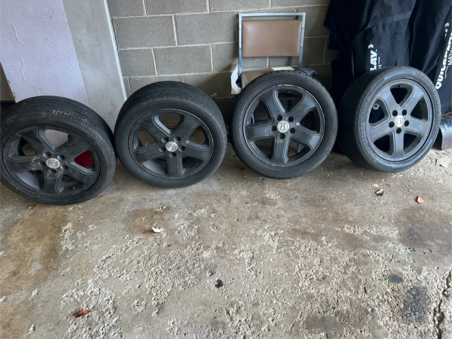 Set of 4 Black Honda Rims