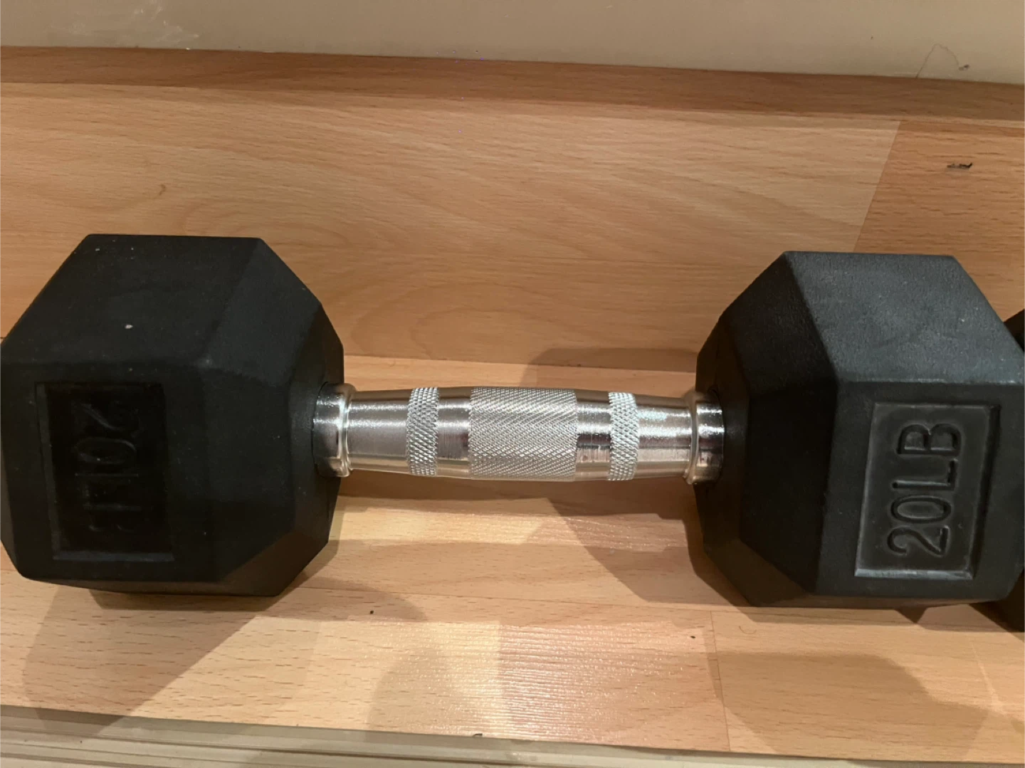 Pair of 20LB Hex Dumbbells - photo 3