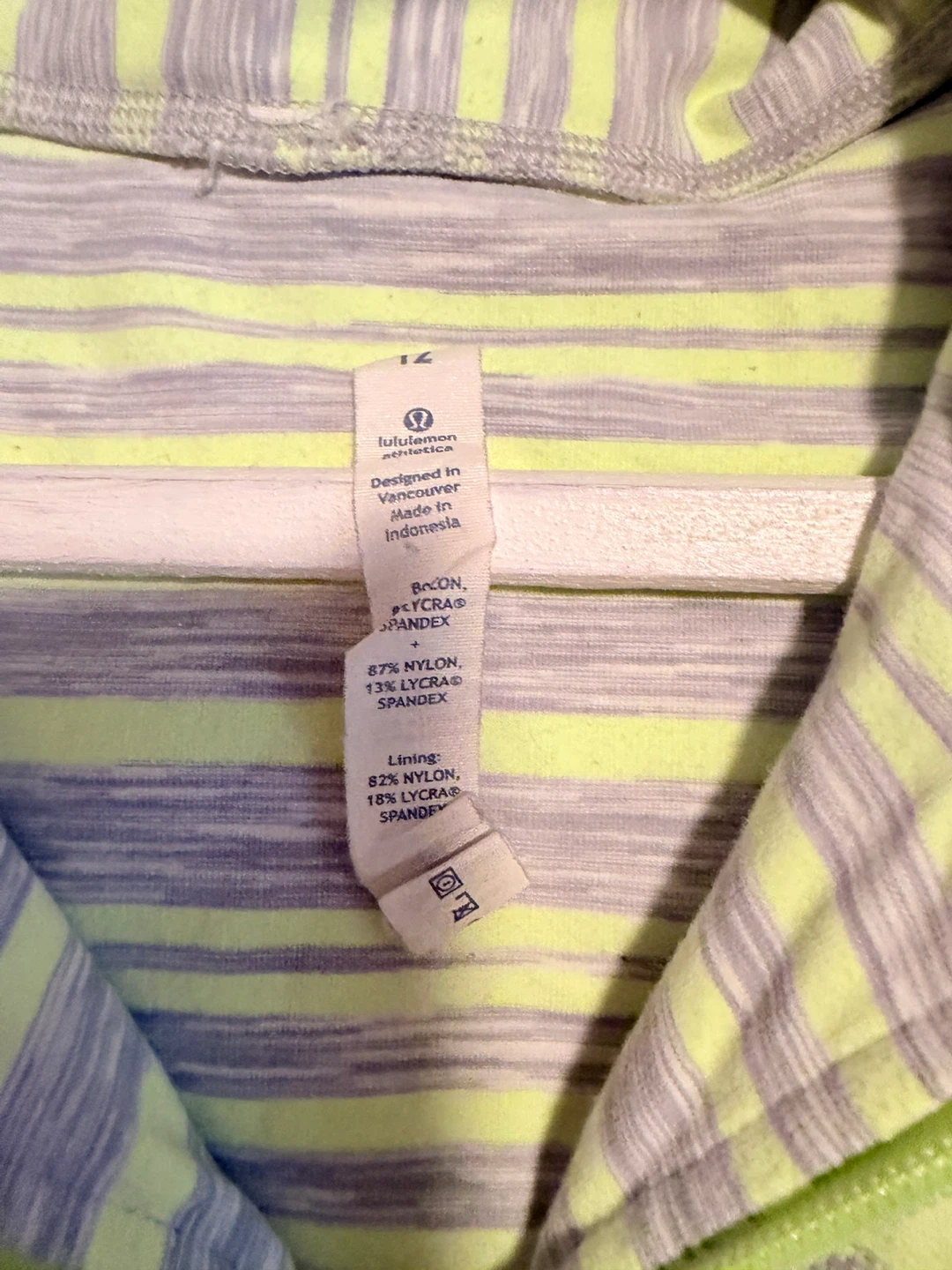 Lululemon Striped Jacket Size 12 - photo 2