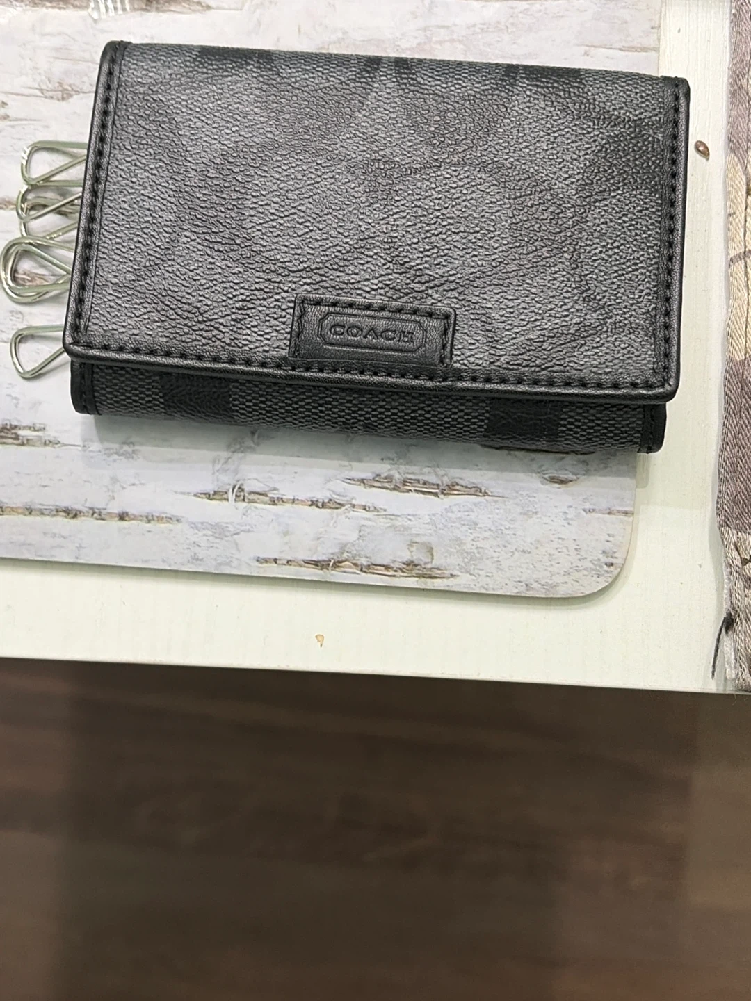 Coach Black Key Case