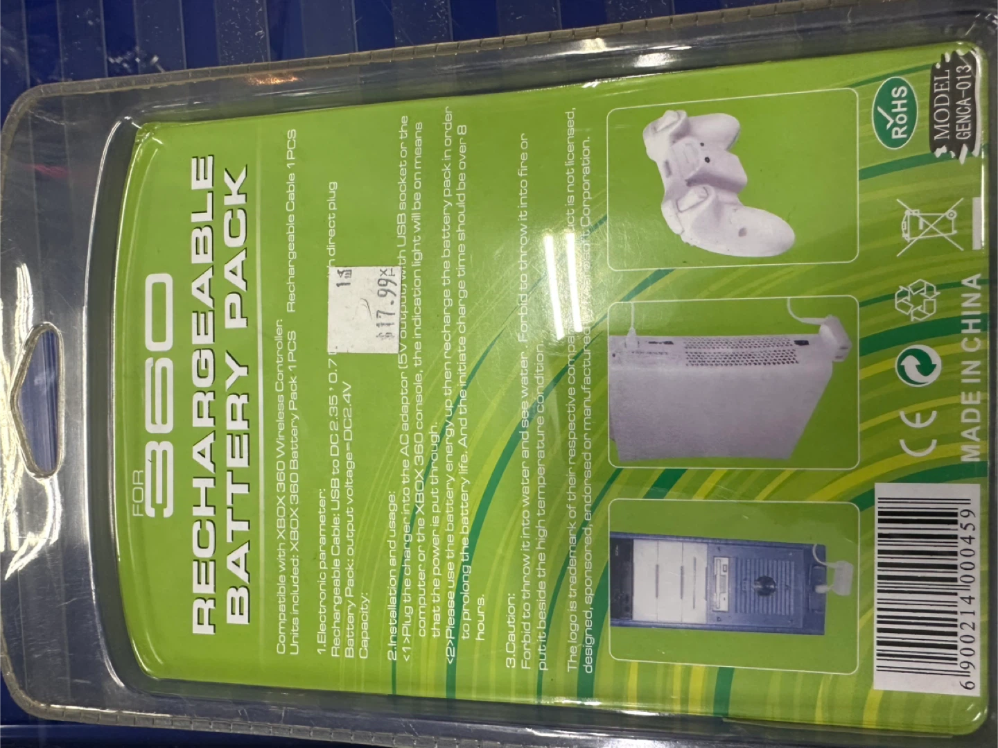 Xbox 360 Rechargeable Battery Pack - New! - photo 2