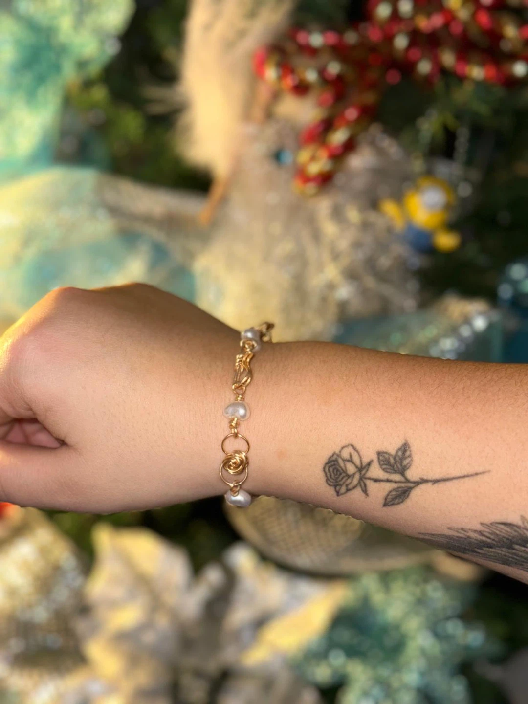 Pearl & Gold Bracelet