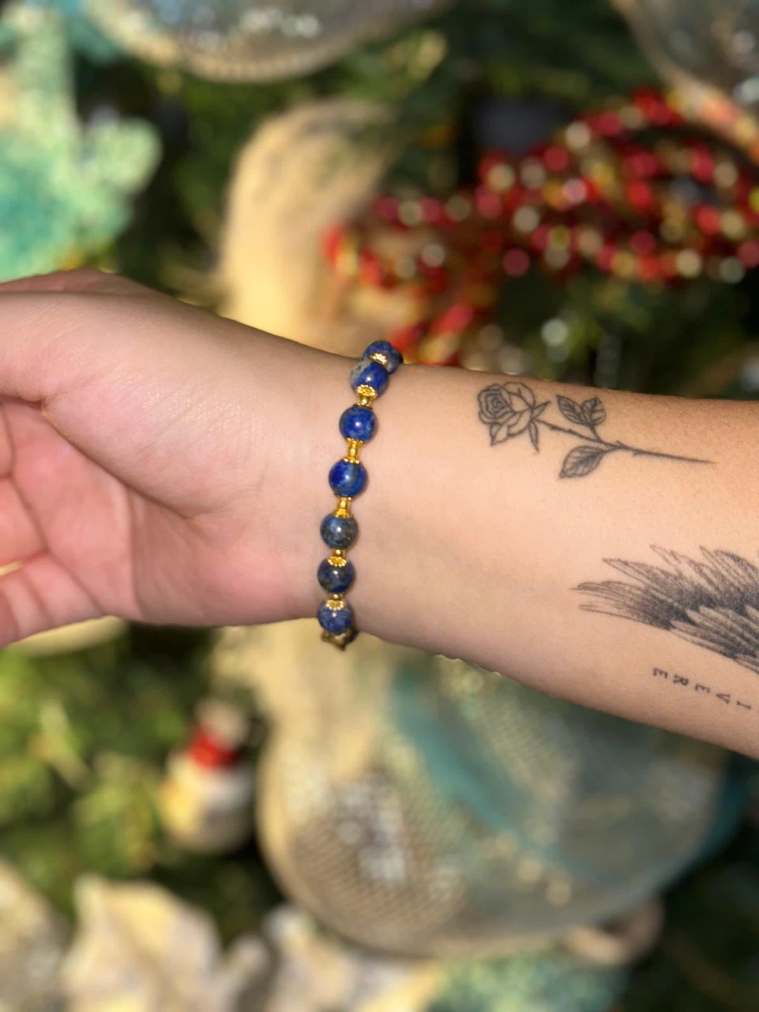 Lapis Lazuli Beaded Bracelet