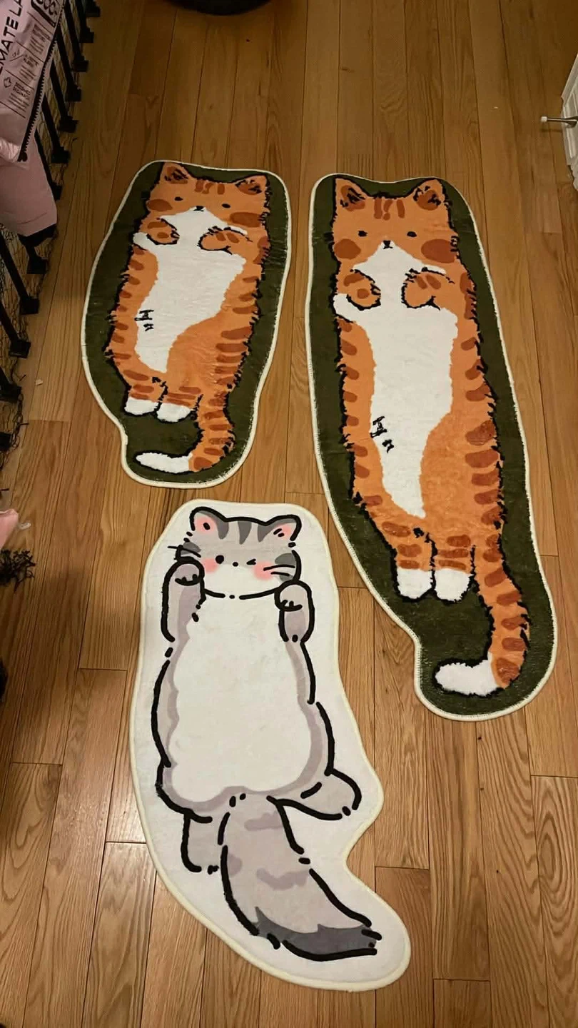 Cute Cat Rugs - Set of 3