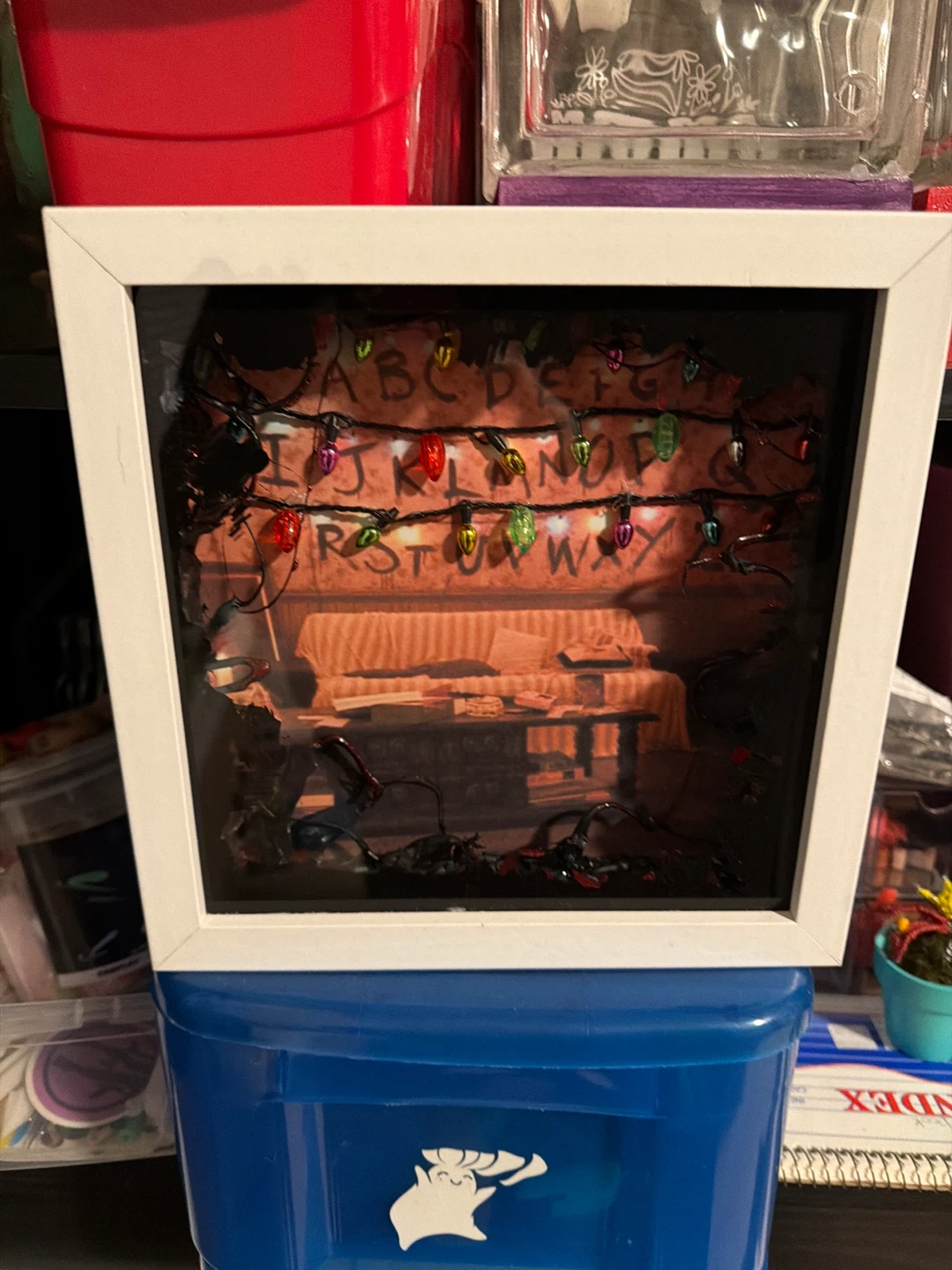 Stranger Things Shadow Box with Lights