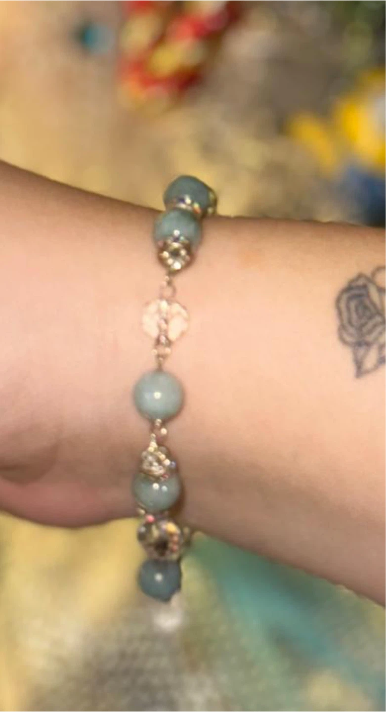 Beaded Bracelet - Blue/Green - photo 2