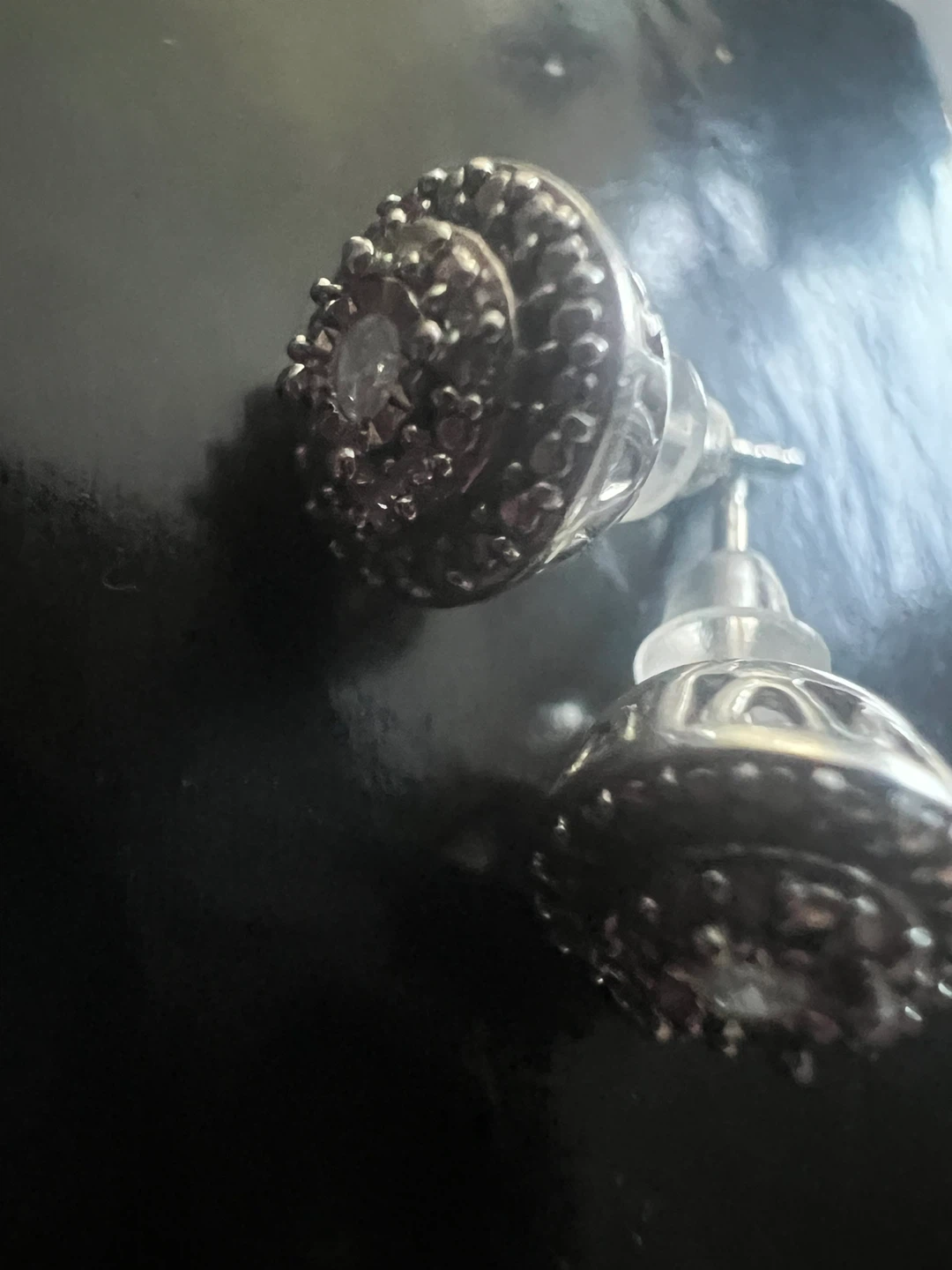 925 silver diamonds Stud Earrings