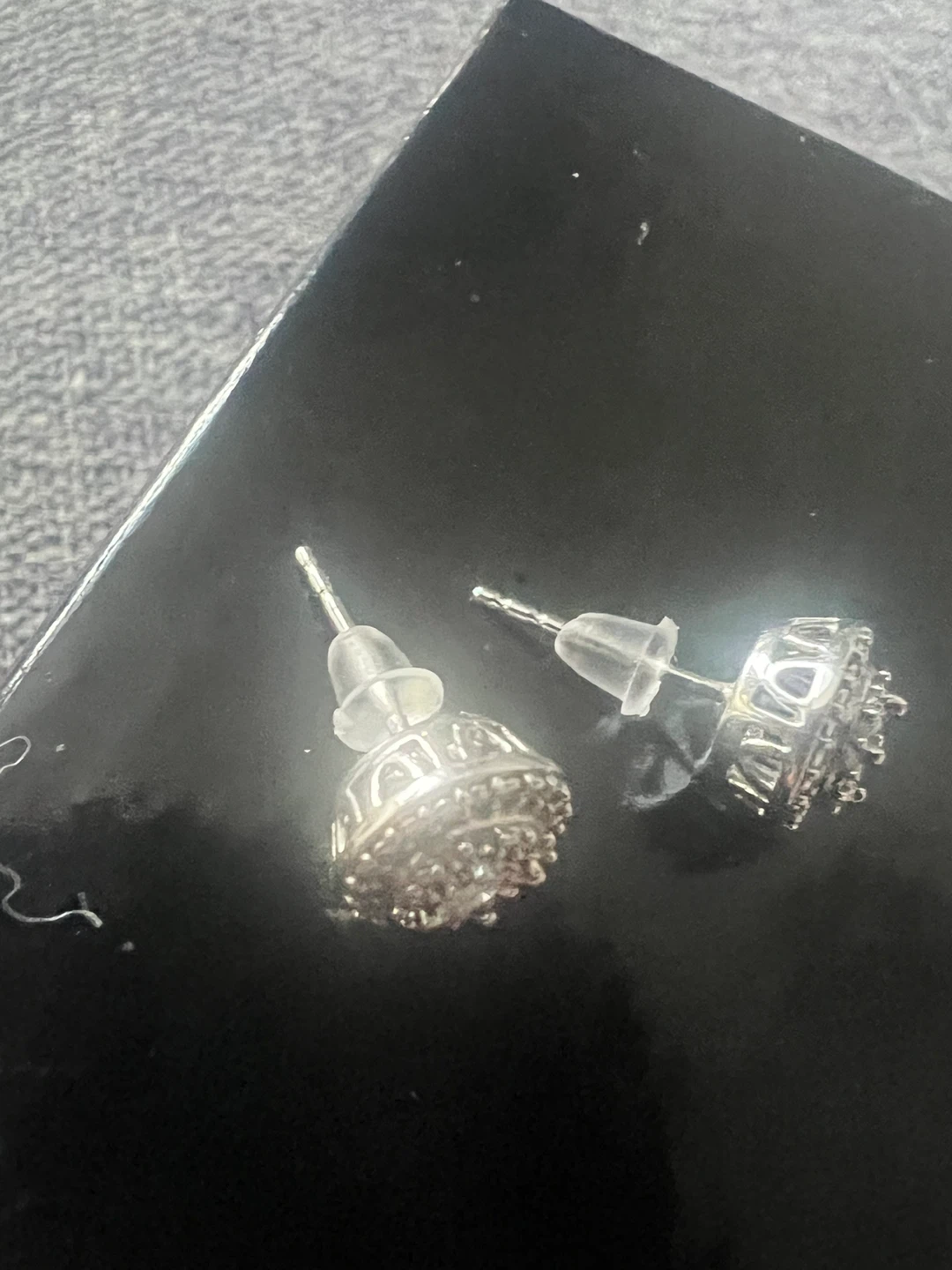 925 silver diamonds Stud Earrings - photo 2