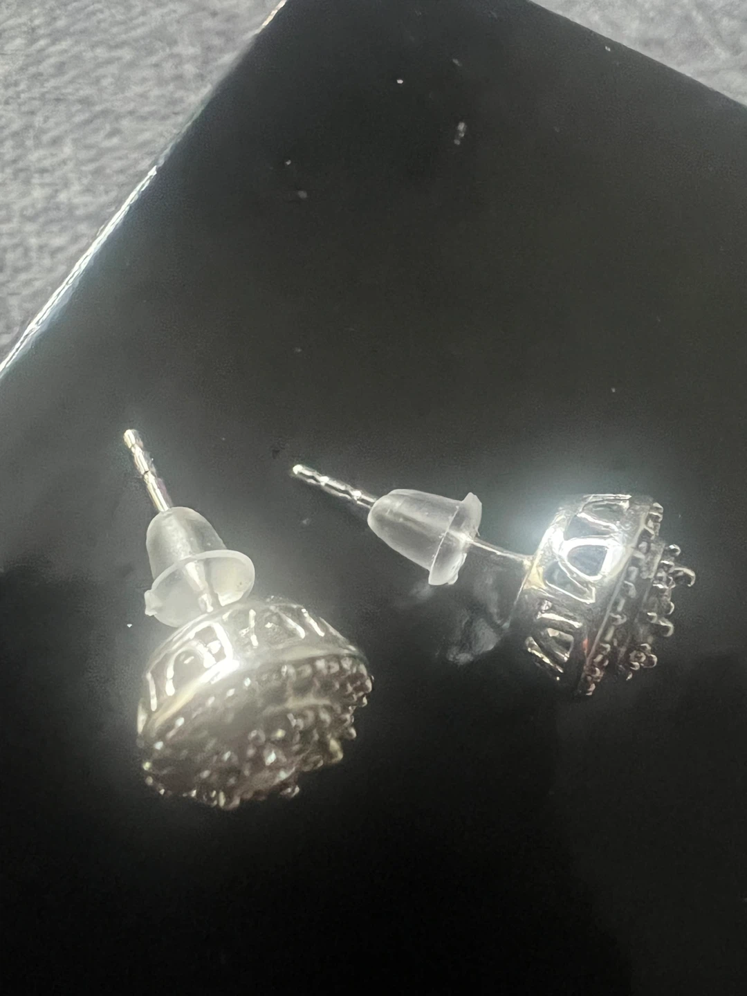 925 silver diamonds Stud Earrings - photo 3