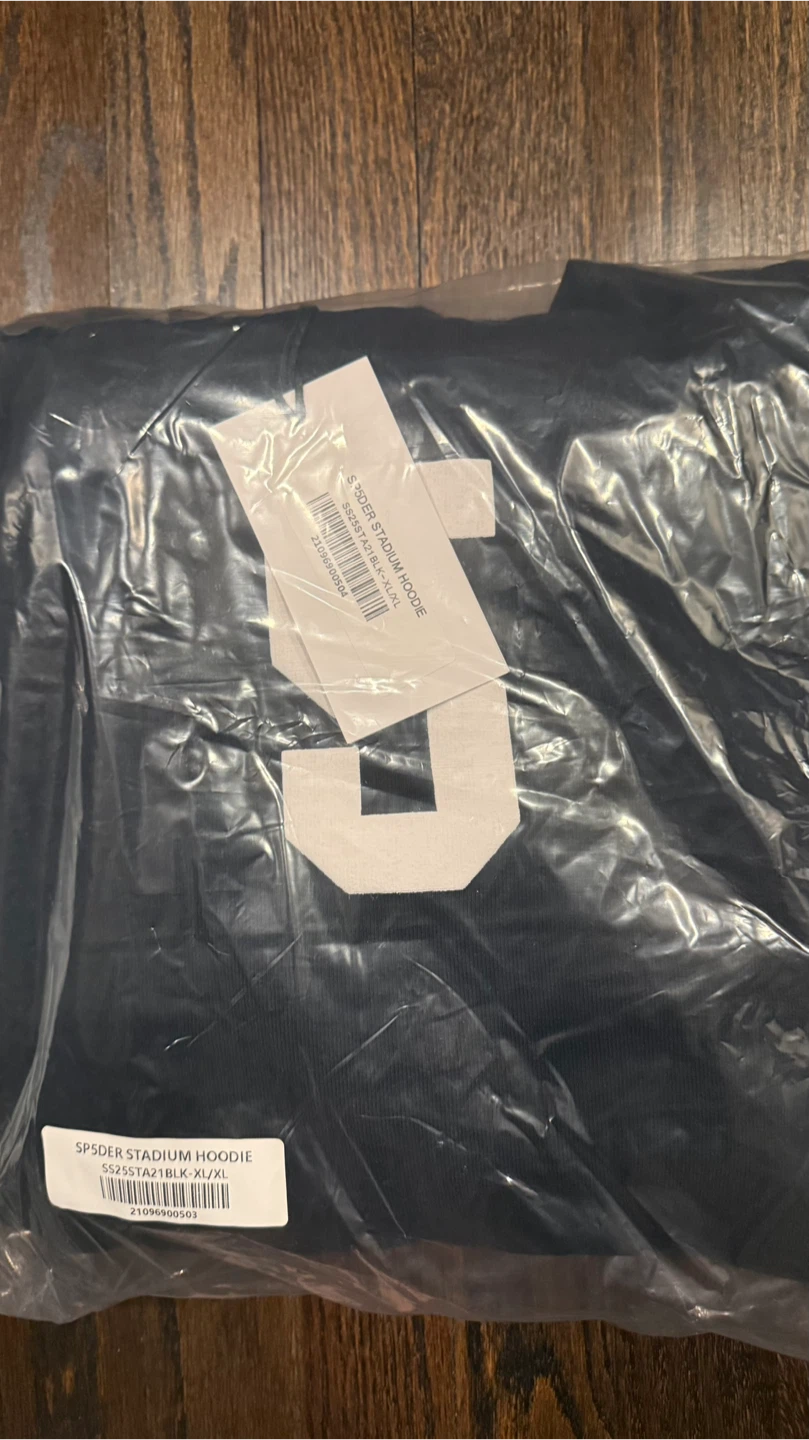 New SP5DER Stadium Hoodie Black XL/XL