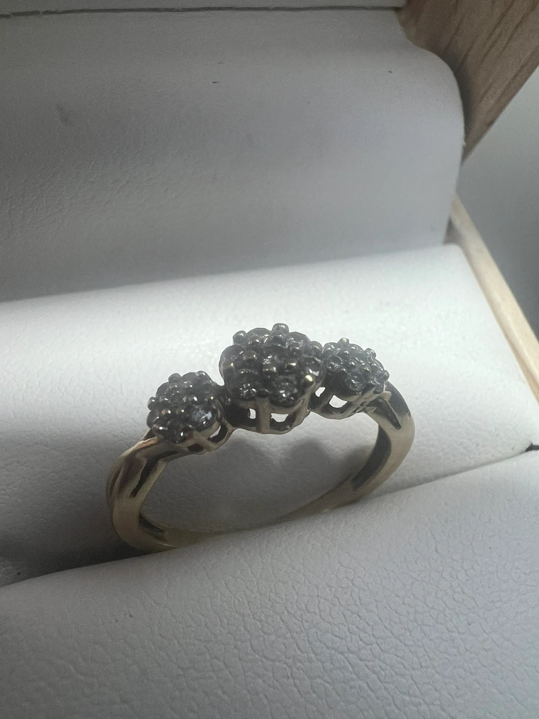 10 k Diamond Cluster Ring - photo 2
