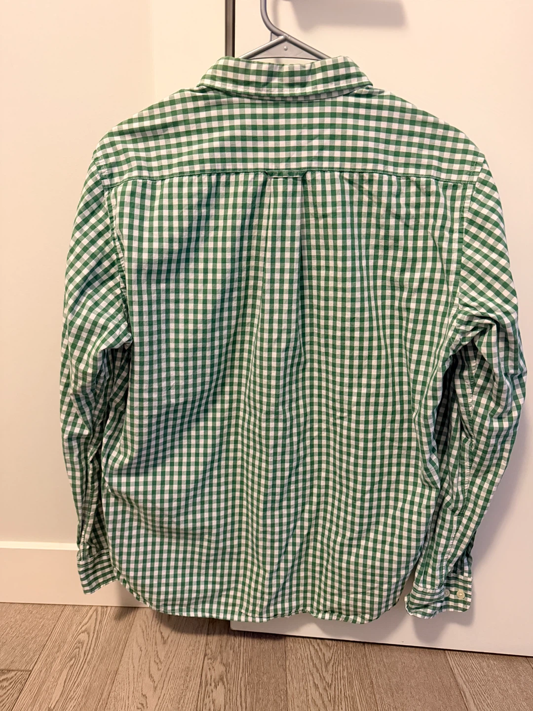 Muji Green Gingham Button-Down - Size L - photo 2
