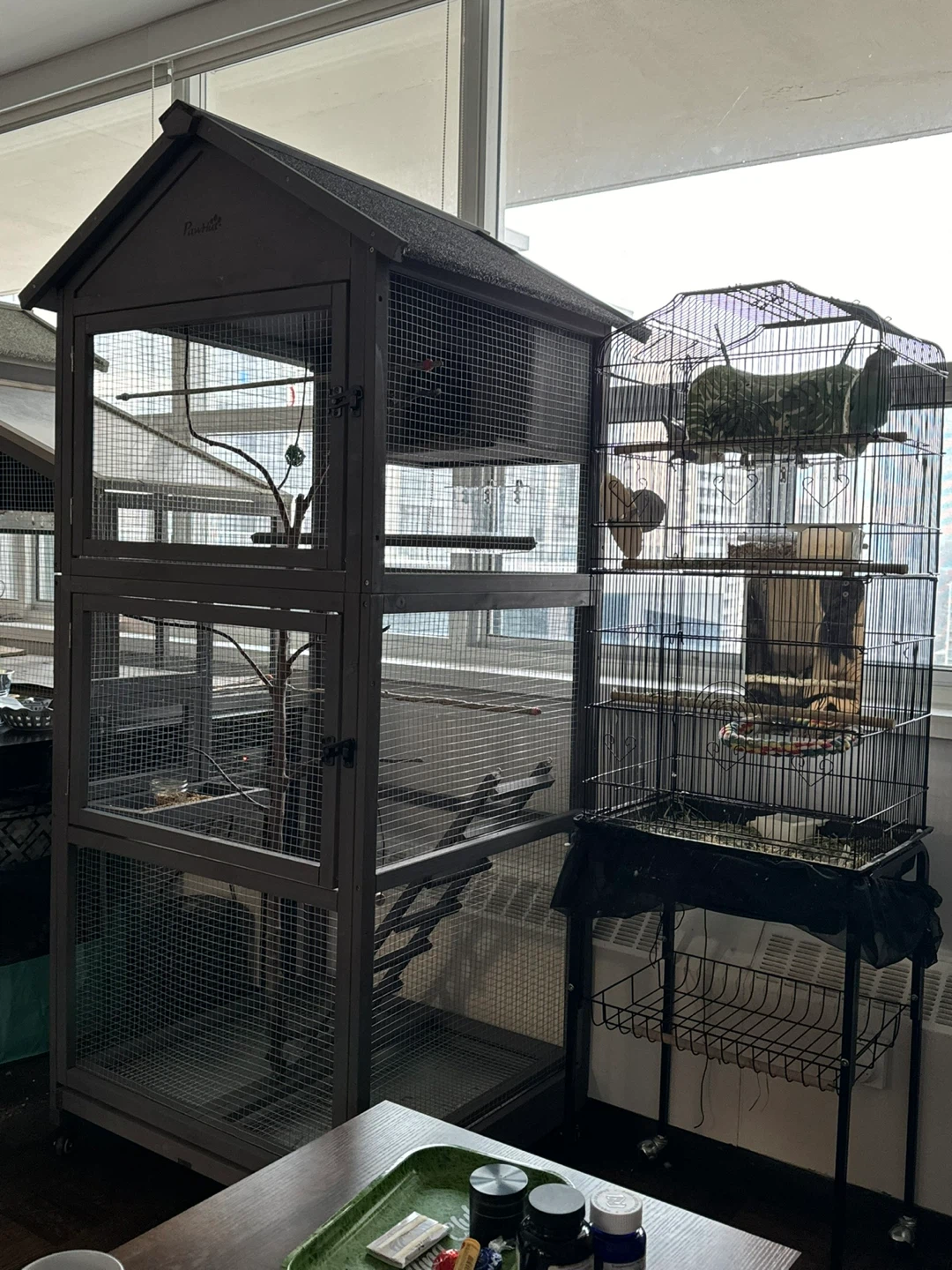 Large Bird Cage with accessories - photo 3