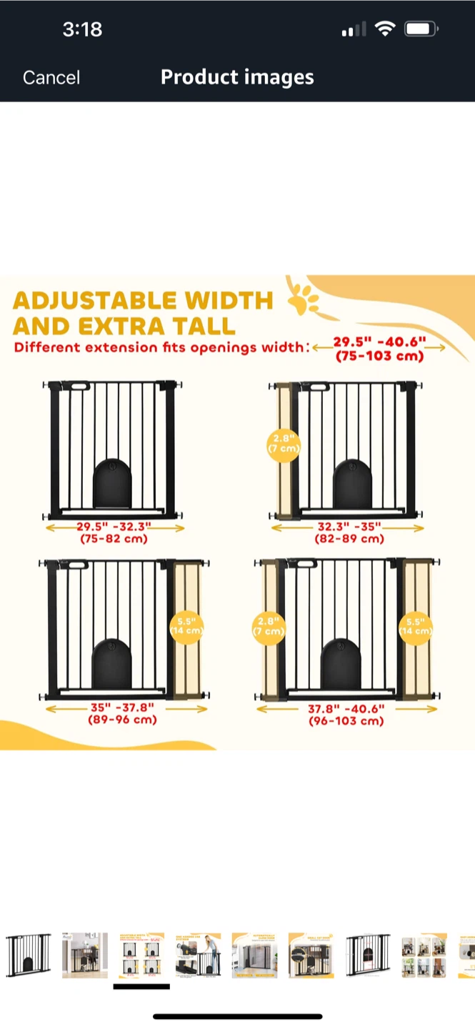 New Adjustable Extra Tall baby/Pet Gate - photo 2