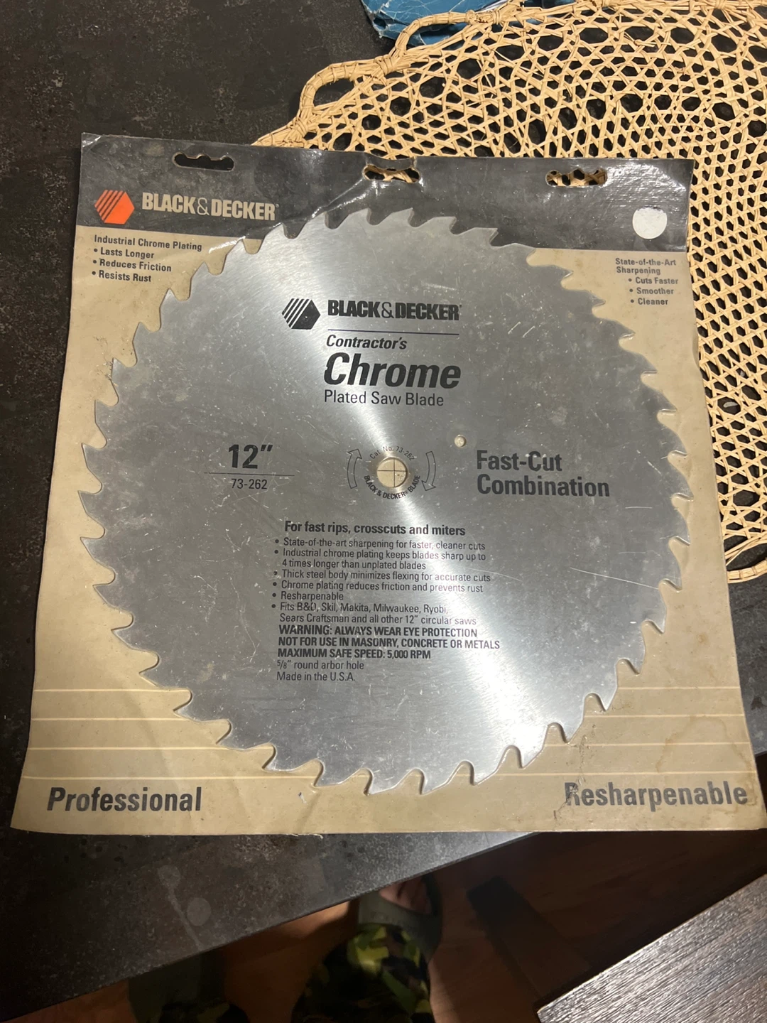Black & Decker 12" Chrome Plated Saw Blade