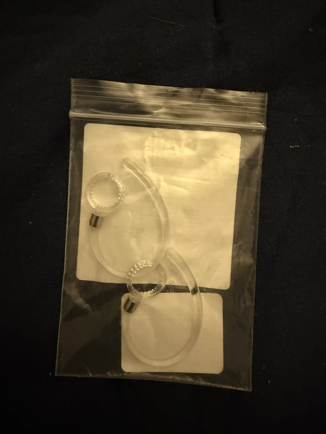 2pcs Ear Clip Holder for Wireless Earphones - Transparent