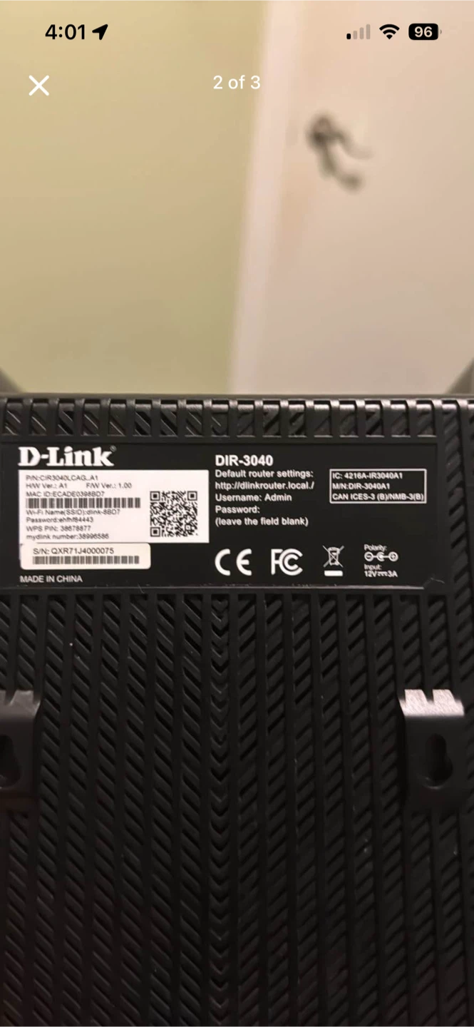 D-Link DIR-3040 tri band WiFi Router ac3000 - photo 3
