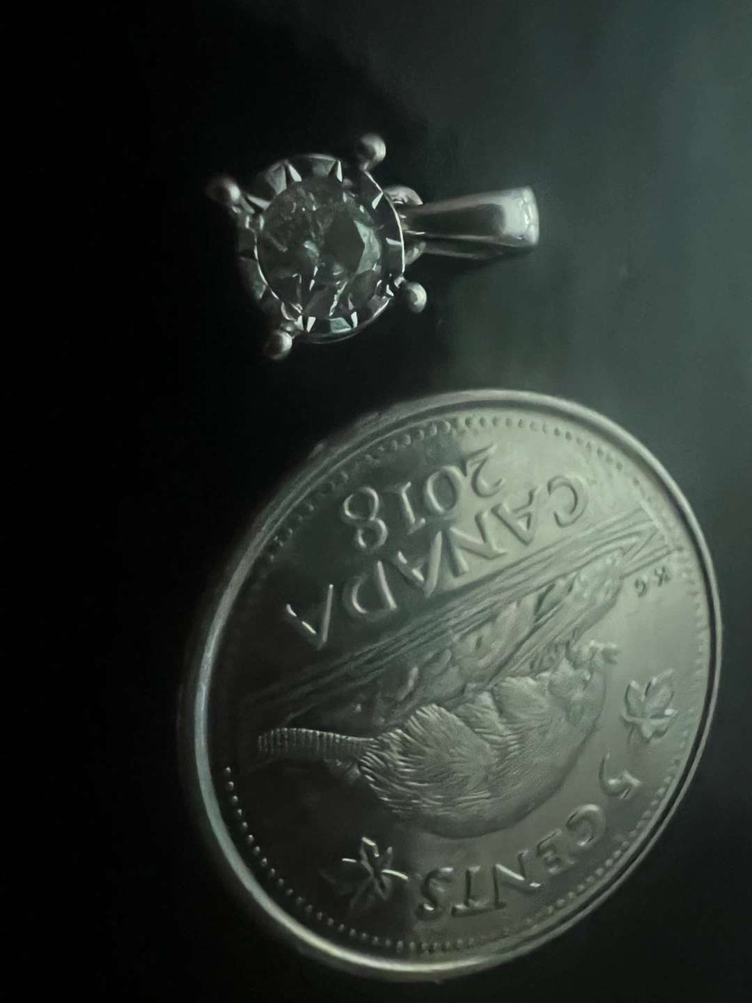 14 k diamond  0.17 carat pendant - photo 4