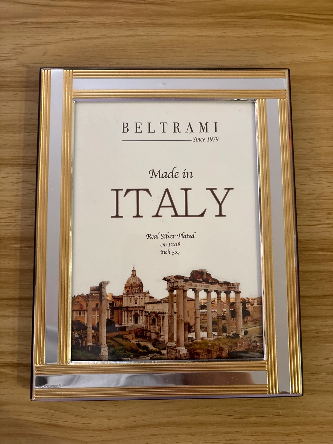 🧡 Beltrami Real Silver Plated Picture Frame 5x7