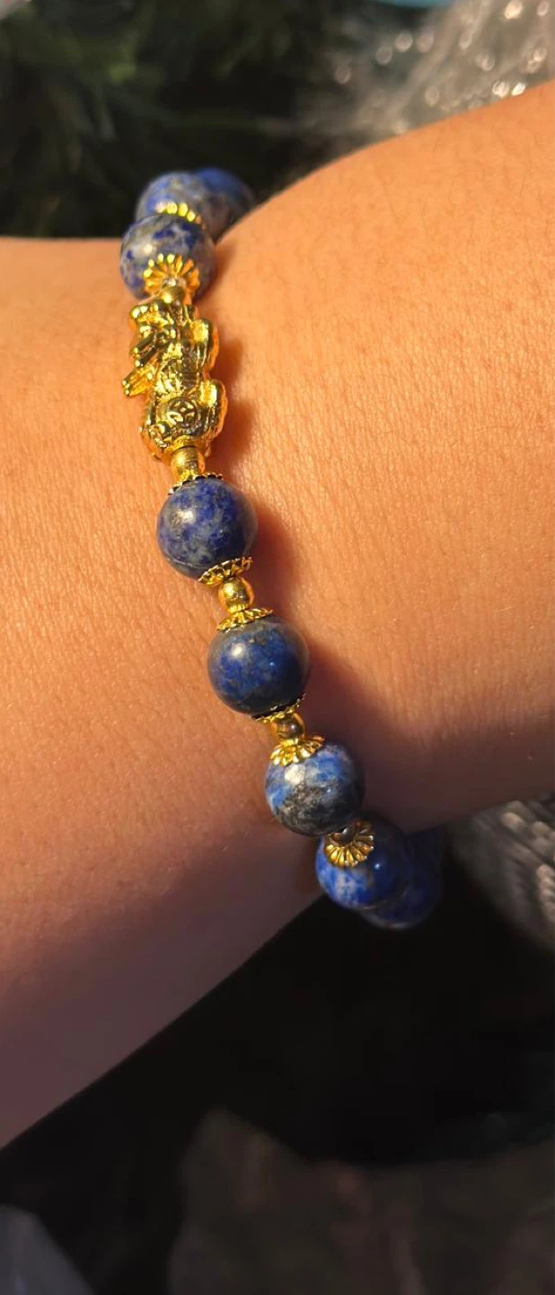 Blue Beaded Bracelet