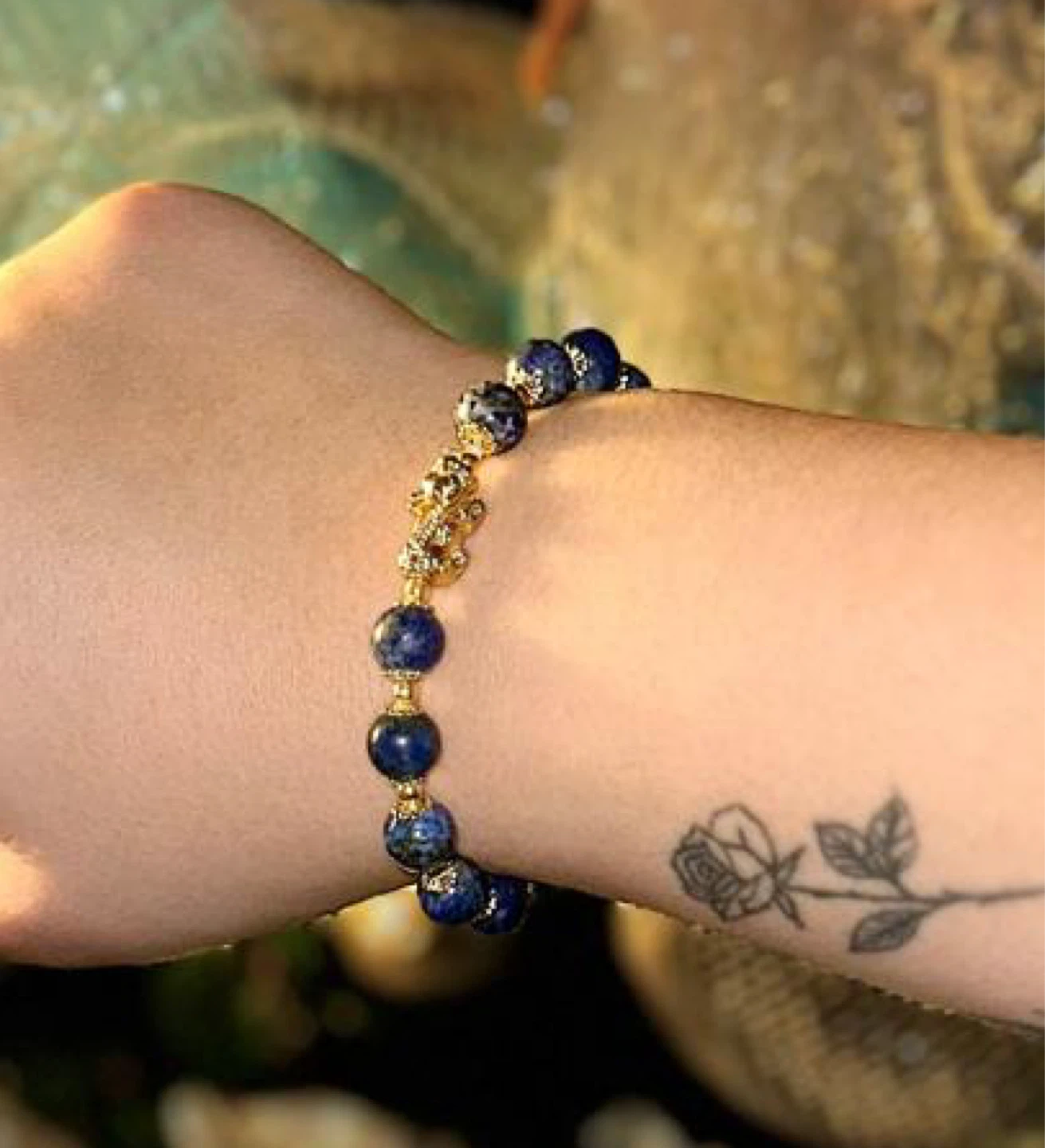 Blue Beaded Bracelet - photo 2