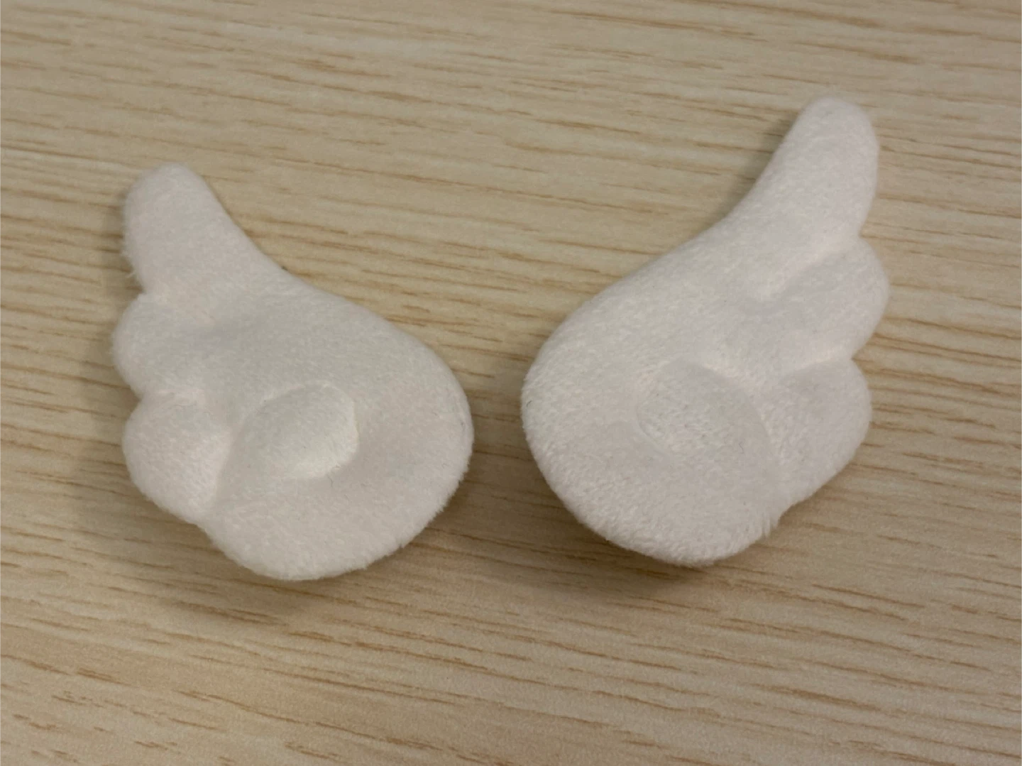 Fluffy White Angel Wing Hair Clips