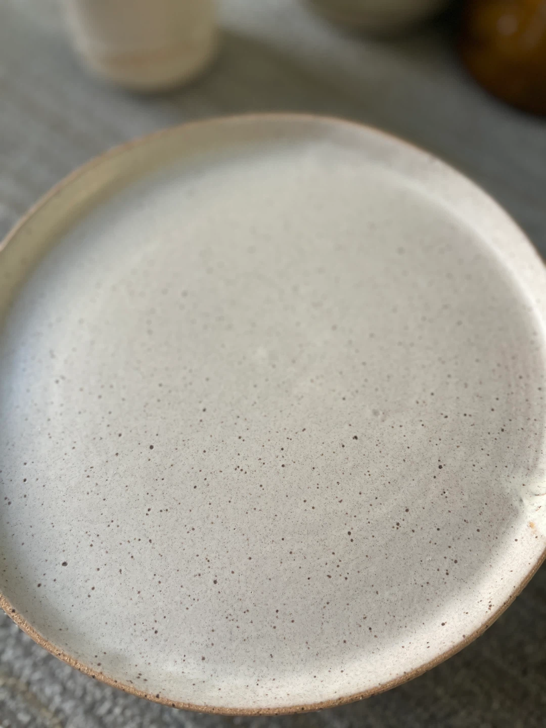 Set of 6 Speckled Ceramic Dinner Plates (Handmade) - photo 3