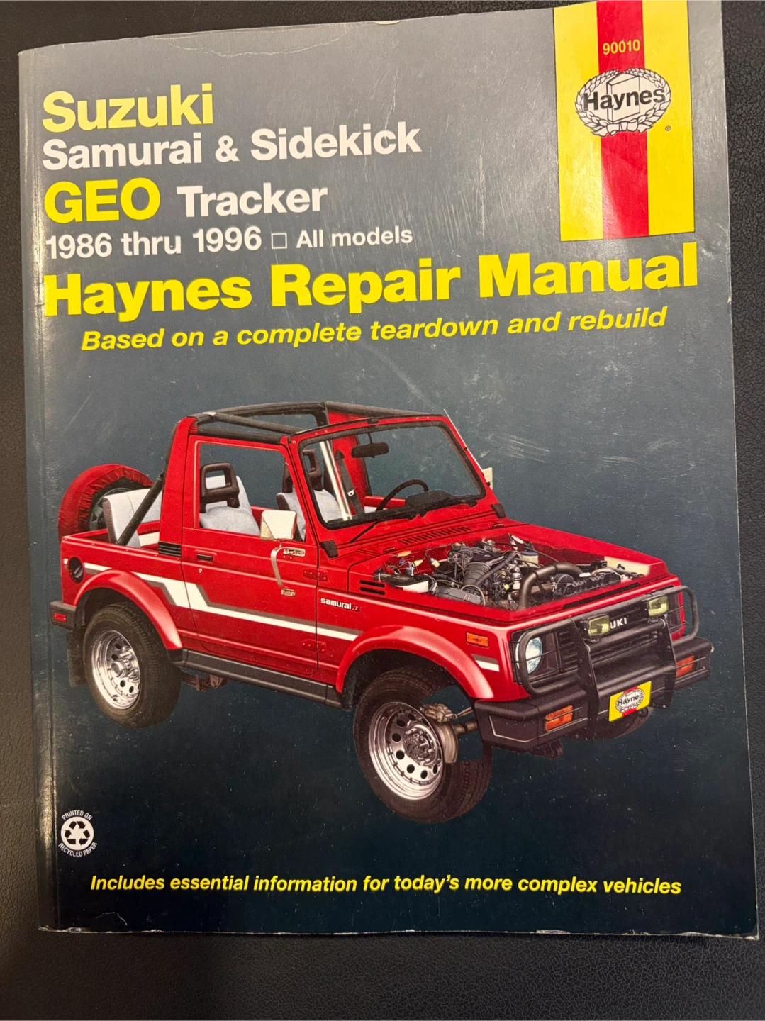 Haynes Suzuki Samurai & Sidekick GEO Tracker Repair Manual