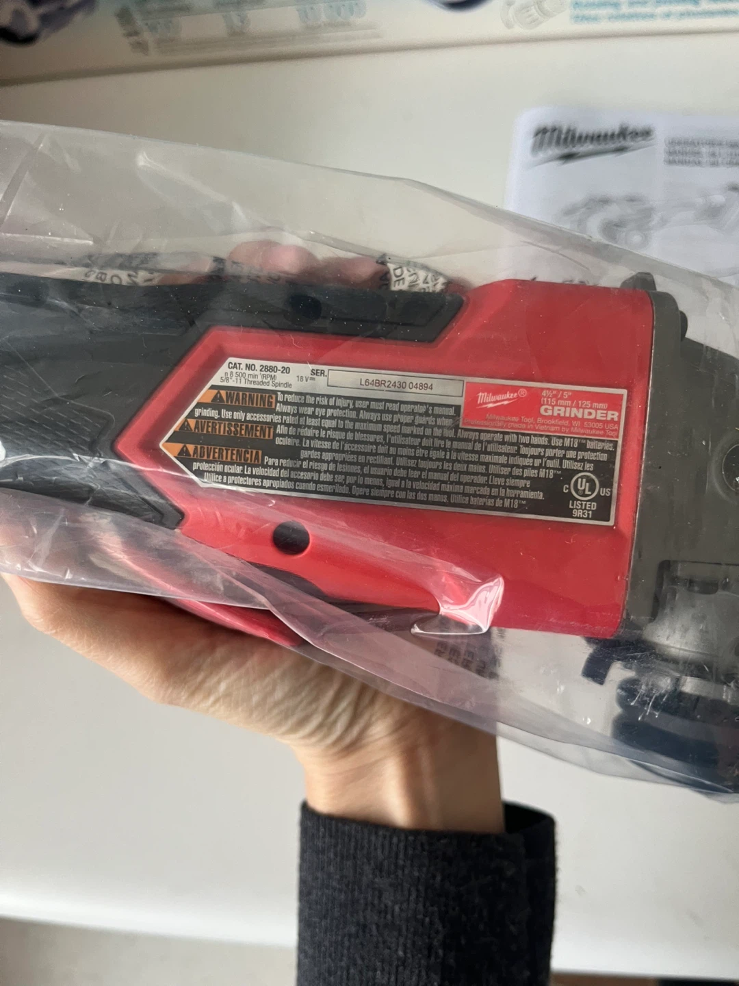 Milwaukee 2880-20 Angle Grinder - New - photo 2