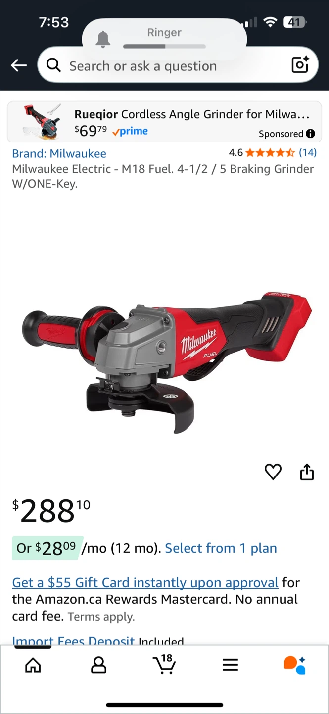 Milwaukee 2880-20 Angle Grinder - New - photo 3