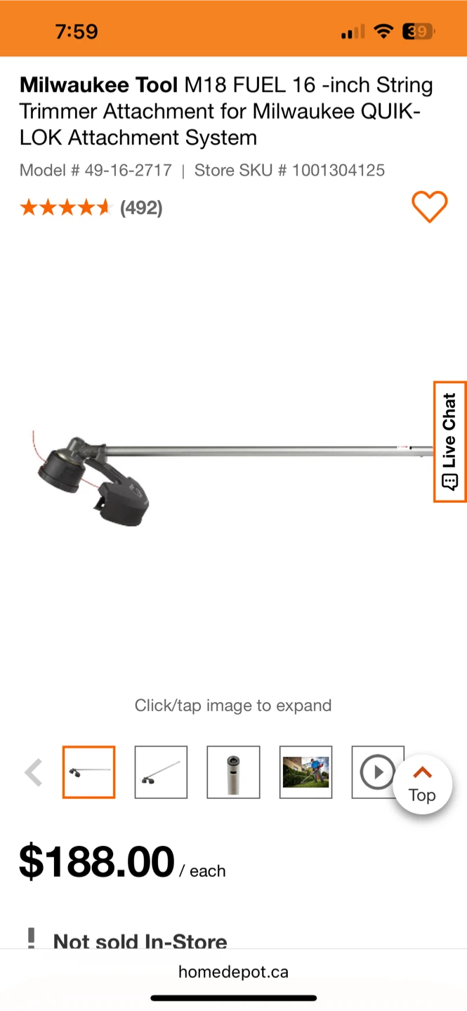 Milwaukee M18 FUEL 16-inch String Trimmer Attachment