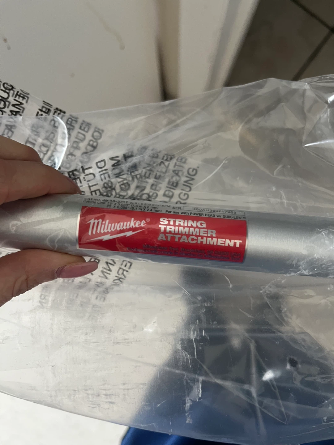 Milwaukee M18 FUEL 16-inch String Trimmer Attachment - photo 4