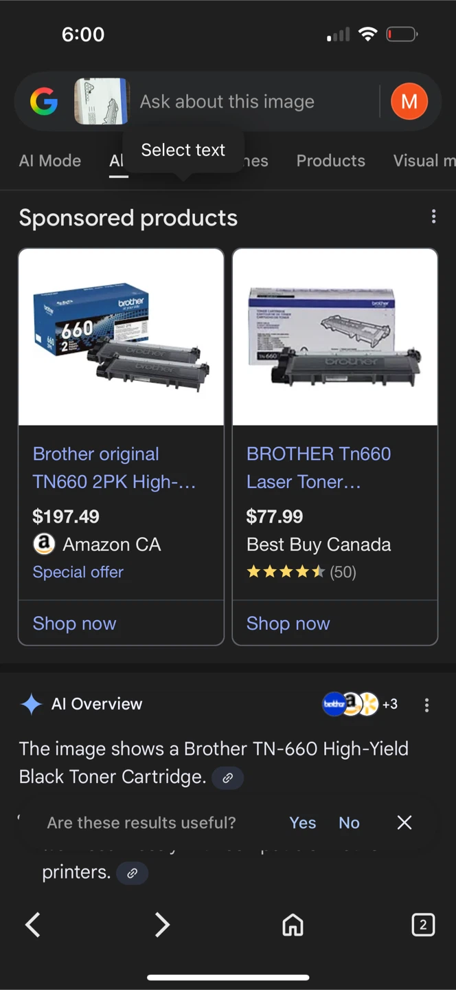 2 Brother TN-660 High Yield Toner Cartridge - New!