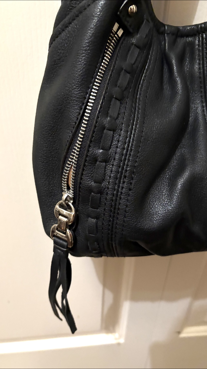 M. Makowsky Black Genuine Soft Leather Hobo Bag - photo 3