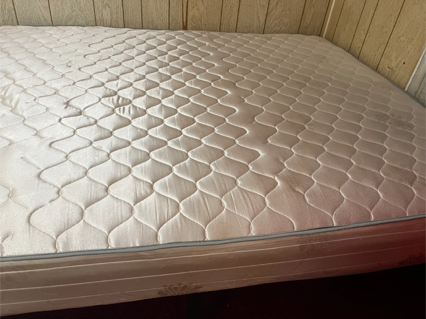 Bed frame and mattress
