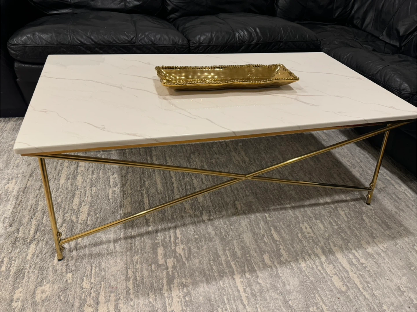 Marble & Gold Coffee Table (leons) - photo 2