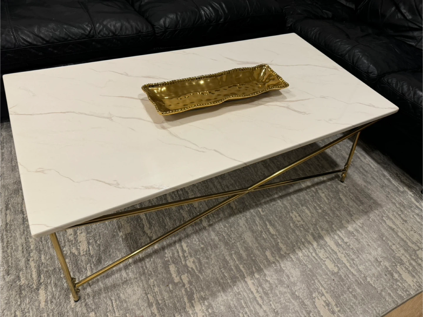 Marble & Gold Coffee Table (leons) - photo 3