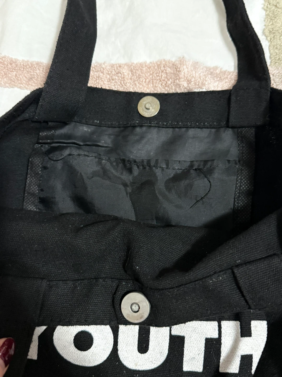 Youth Black Tote Bag - photo 2