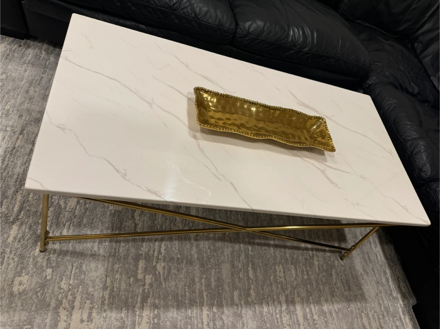 Marble & Gold Coffee Table (leons) - photo 4