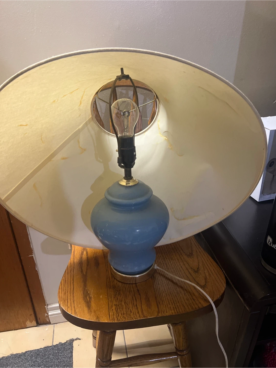 Blue Ceramic Table Lamp - photo 4